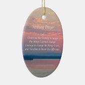 セレニティ祈りの言葉ピンクシースケープサンセット セラミックオーナメント (右)