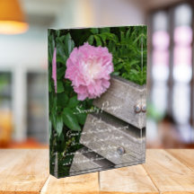 セレニティ祈りの言葉ピンク牡丹開花フローラ