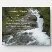セレニティ祈りの言葉フォレストウォーターフォール フォトプラーク (正面)