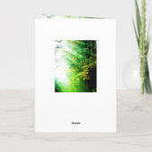 セレニティ祈りの言葉フォレスト カード (裏面)