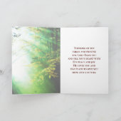 セレニティ祈りの言葉フォレスト カード (内部)