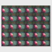 セレニティ祈りの言葉フラワー感動的パーソナライズされた ラッピングペーパー (フラット)