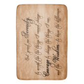 セレニティ祈りの言葉ブラウンラージバスマット バスマット (正面縦)