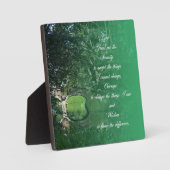 セレニティ祈りの言葉ブリッジ フォトプラーク (正面)