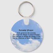 セレニティ祈りの言葉ブルースカイ感動的キーチェーン キーホルダー (正面)