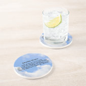 セレニティ祈りの言葉ブルースカイ感動的 コースター (側面)