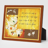 セレニティ祈りの言葉プラーク フォトプラーク (側面)