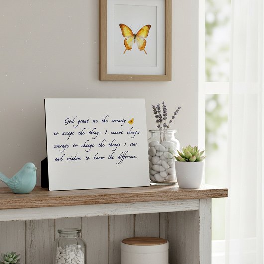 セレニティ祈りの言葉プラーク フォトプラーク