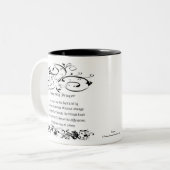 セレニティ祈りの言葉ホワイト ツートーンマグカップ (正面左)