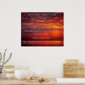 セレニティ祈りの言葉ポスター ポスター (キッチン)