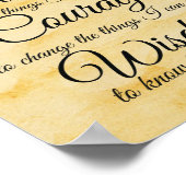 セレニティ祈りの言葉ポスター ポスター (角)