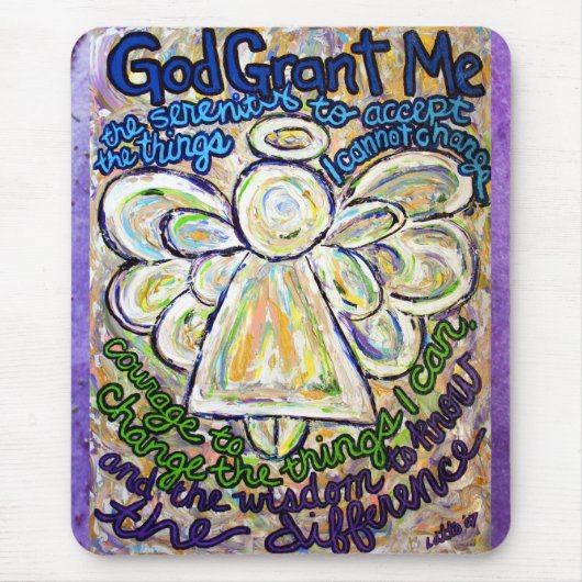 セレニティ祈りの言葉マウスパッド マウスパッド (正面)
