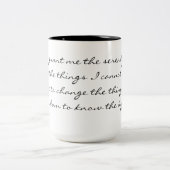 セレニティ祈りの言葉マグ ツートーンマグカップ (中央)