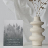 セレニティ祈りの言葉ミスティフォレストフォト空白の カード