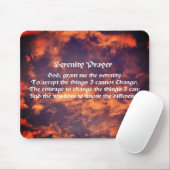 セレニティ祈りの言葉モーニングス感動的キー マウスパッド (マウス)