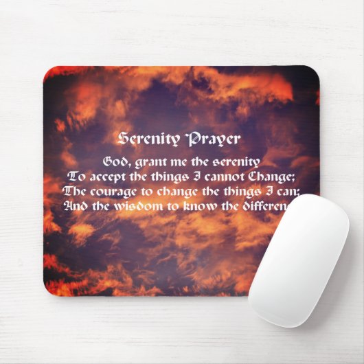 セレニティ祈りの言葉モーニングス感動的キー マウスパッド (マウス)