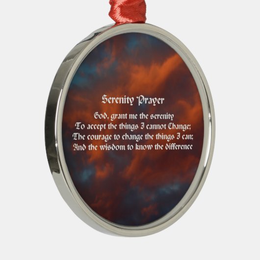 セレニティ祈りの言葉モーニングス感動的キー メタルオーナメント