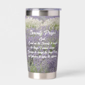 セレニティ祈りの言葉ラベンダーガーデンフローラ 保温保冷タンブラー (左面)