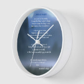 セレニティ祈りの言葉ラージクロック 壁時計 (傾斜)