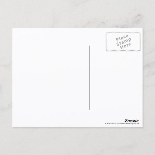 セレニティ祈りの言葉レイクサンセットシルエット ポストカード (裏面)