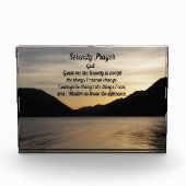 セレニティ祈りの言葉レイクサンセットランドスケープ フォトブロック (正面)