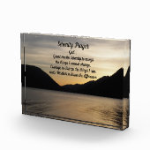 セレニティ祈りの言葉レイクサンセットランドスケープ フォトブロック (右)