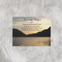 セレニティ祈りの言葉レイクサンセットランドスケープ