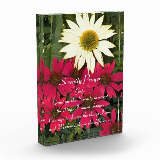 セレニティ祈りの言葉レッドコンフォローアフローラ フォトブロック (左)
