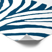 セレニティ祈りの言葉ワードアートゼブラプリント ポスター (角)