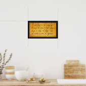 セレニティ祈りの言葉ヴィンテージポスター ポスター (キッチン)