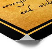 セレニティ祈りの言葉ヴィンテージポスター ポスター (角)