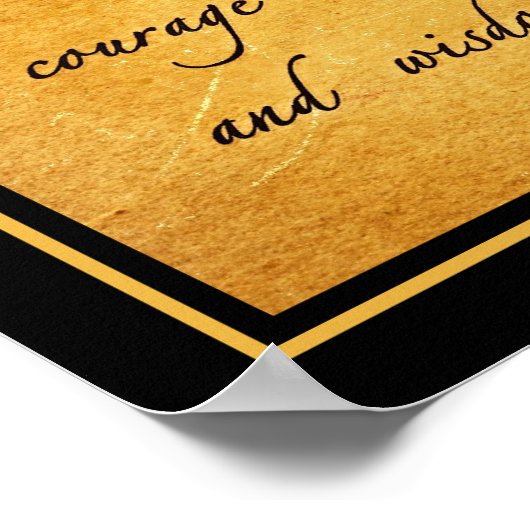 セレニティ祈りの言葉ヴィンテージポスター ポスター (角)