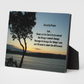 セレニティ祈りの言葉夕べサンセット フォトプラーク (側面)