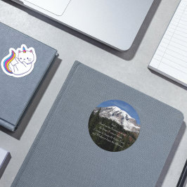 セレニティ祈りの言葉山レイニアフォト ラウンドシール