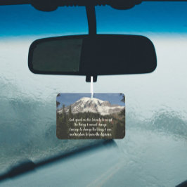 セレニティ祈りの言葉山レイニアランドスケープ カーエアーフレッシュナー