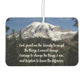 セレニティ祈りの言葉山レイニアランドスケープ カーエアーフレッシュナー (正面)