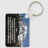 セレニティ祈りの言葉山レイニアランドスケープ キーホルダー (裏面)