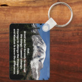 セレニティ祈りの言葉山レイニアランドスケープ キーホルダー (裏面)