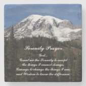 セレニティ祈りの言葉山レイニアランドスケープ ストーンコースター (正面)