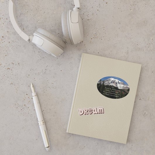 セレニティ祈りの言葉山レイニアランドスケープ 楕円形シール