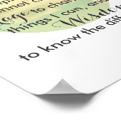 セレニティ祈りの言葉引用文ポスター自然写真アート ポスター (角)