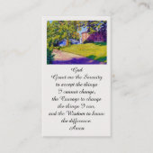 セレニティ祈りの言葉悔やみや弔慰葬儀カード 名刺 (正面)