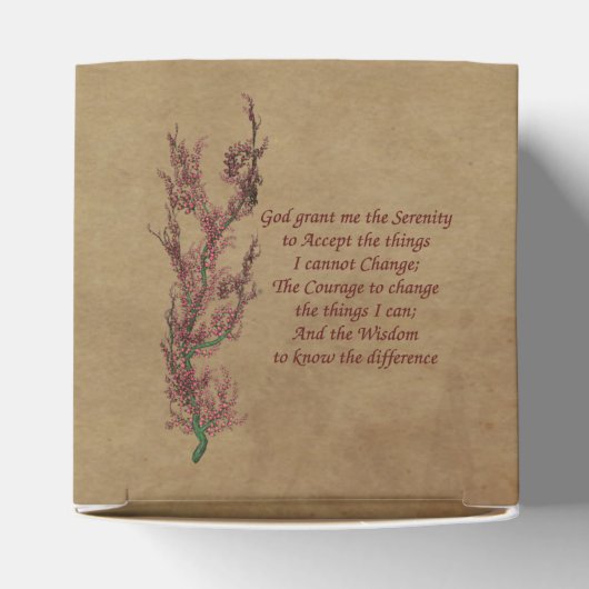セレニティ祈りの言葉感動的フローラ フェイバーボックス (上部)