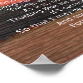 セレニティ祈りの言葉感動的引用文オン自然アート ポスター (角)