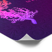 セレニティ祈りの言葉感動的祈りの言葉ブラック ポスター (角)