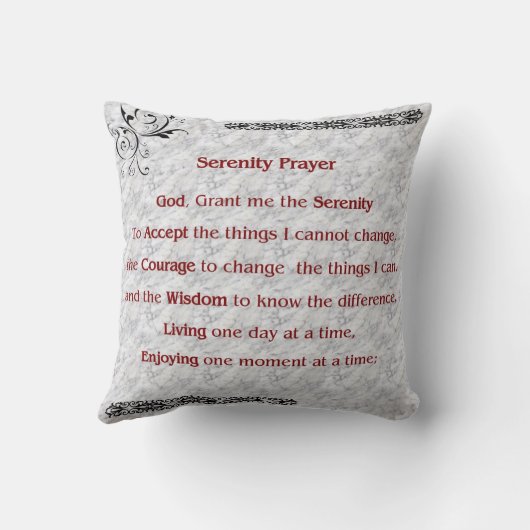セレニティ祈りの言葉枕 クッション (裏面)