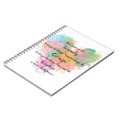 セレニティ祈りの言葉水彩螺旋ノート ノートブック (左側)