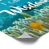 セレニティ祈りの言葉海フィッシュメディテーション ポスター (角)