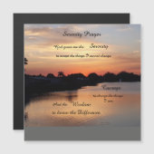 セレニティ祈りの言葉磁気カード (正面/裏面)