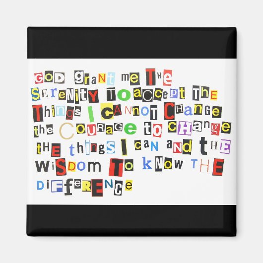 セレニティ祈りの言葉磁石 マグネット (正面)